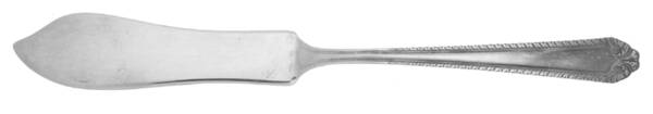 New Gadroon (Silverplate, 1935) Flat Handle Master Butter Knife by National Silver Co