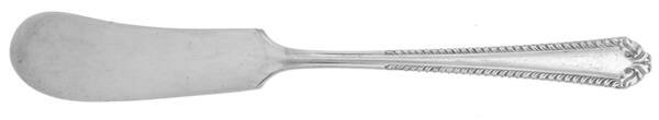 New Gadroon (Silverplate, 1935) Flat Handle Butter Spreader by National Silver Co