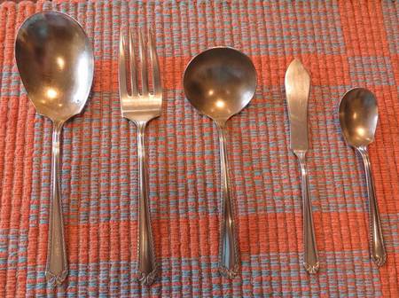 New Gadroon (Silverplate, 1935) Gravy Ladle with No Spout Stainless Bowl HC