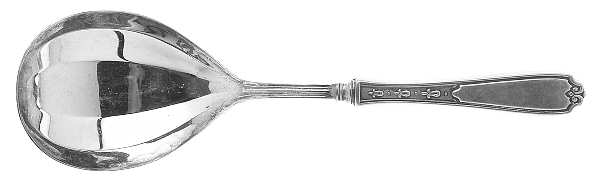 No. 1 (Sterling, 1925) Casserole Spoon with Silverplate Shell Bowl