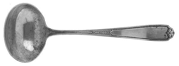 No. 1 (Sterling, 1925) Solid Gravy Ladle by National Silver Co