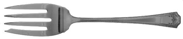 Adam (Silverplate) Small Solid Cold Meat Serving Fork
