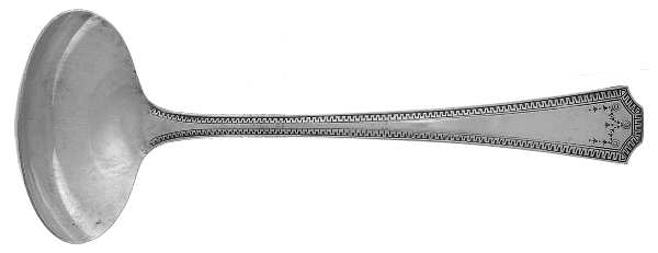 Adam (Silverplate) Solid Piece Cream Ladle