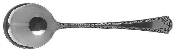 Adam (Silverplate) Round Bowl Soup Spoon (Gumbo)