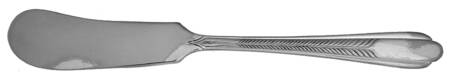 Plume (Silverplate, 1935) Flat Handle Butter Spreader by National Silver Co