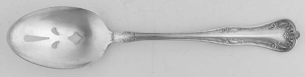 Queen Elizabeth (Silverplate, 1908) Pierced Tablespoon (Serving Spoon) by National Silver Co