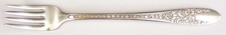 Rose and Leaf (Silverplate, 1937) Grille Fork (Viande)