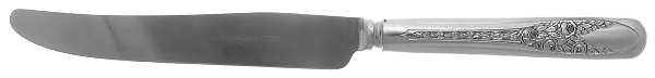 Rose and Leaf (Silverplate, 1937) New French Solid Knife