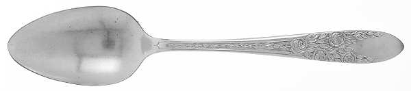 Rose and Leaf (Silverplate, 1937) Place/Oval Soup Spoon