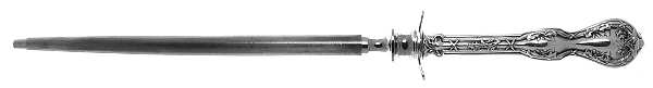 Royal Oak (Silverplate, 1906) Large Roast Steel Rod Knife Sharpener