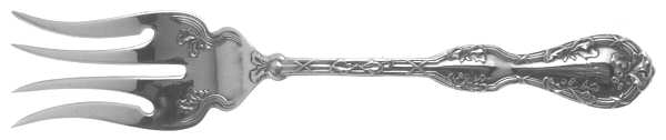 Royal Oak (Silverplate, 1906) Monogram Small Solid Cold Meat Serving Fork