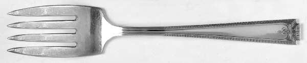 Viceroy One (Silverplate) Medium Solid Cold Meat Serving Fork by National Silver Co