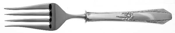 Laurier (Sterling) Large Stainless-Tine Cold Meat Serving Fork