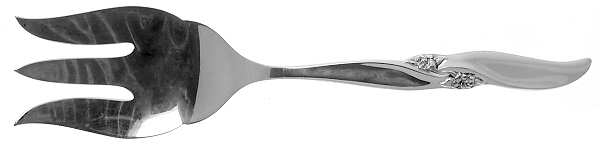 Lake Louise (Sterling) Large Solid Cold Meat Serving Fork