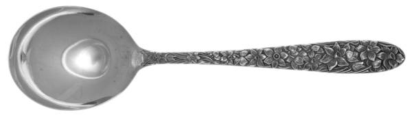 Narcissus (Sterling) Round Bowl Soup Spoon (Gumbo) by National Silver Co