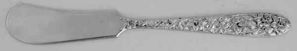 Narcissus (Sterling) Flat Handle Butter Spreader