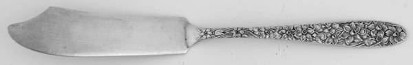 Narcissus (Sterling) Flat Handle Master Butter Knife