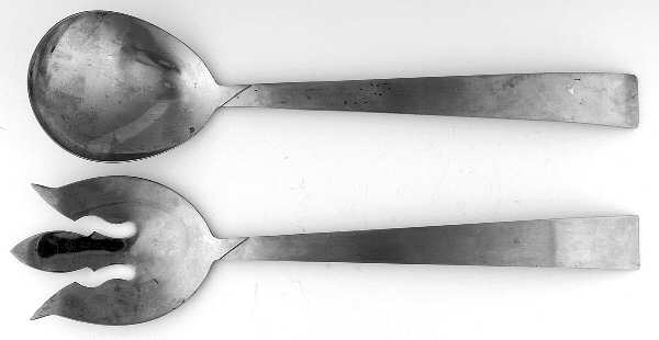 Kronor (Stainless) Solid Oversized Serving Salad Set