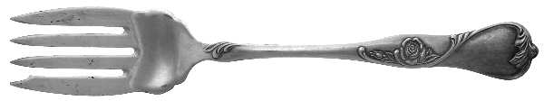 NTS25 (Silverplate) Medium Solid Cold Meat Serving Fork