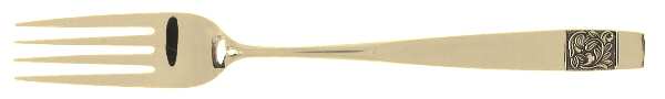 Golden Black Rose (Gold Electroplate) Fork