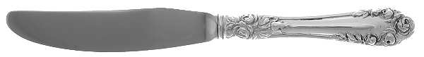 Normandy Rose (Sterling) Modern Hollow Butter Spreader (Stainless)