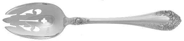 Normandy Rose (Sterling) Pierced Tablespoon (Serving Spoon)