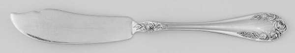 Normandy Rose (Sterling) Flat Handle Master Butter Knife