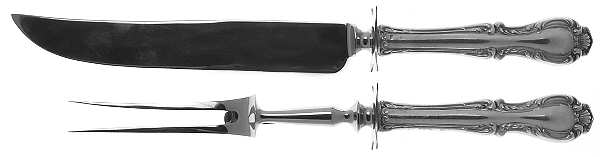 Cello (Sterling) Small Stainless Blade 2-Piece Steak Carving Set