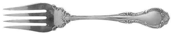 Cello (Sterling) Medium Solid Cold Meat Serving Fork