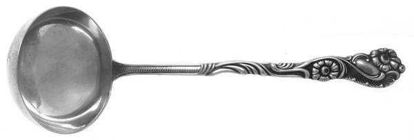 NIJ4 (SILVERPLATE) Solid Gravy Ladle