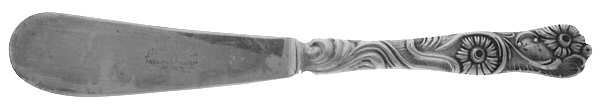 NIJ4 (SILVERPLATE) Flat Handle Butter Spreader