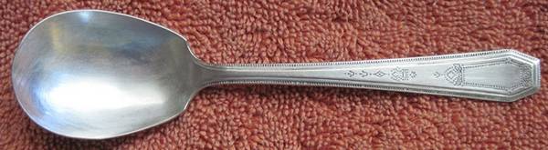 S.E.B. Three (Silverplate) Sugar Spoon