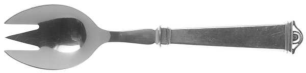 NIL2 (STERLING) Salad Serving Fork with Stainless Prongs