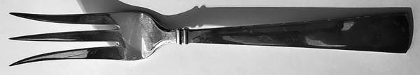 NIL3 (STERLING) Solid Chop Serving Fork