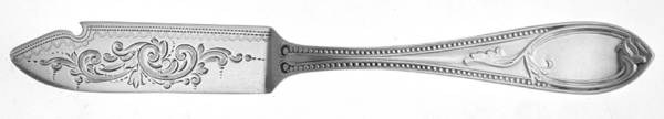 NHC1 (Coin) Bright Cut Solid Pickle Serving Knife