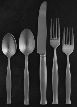 Satin Slip (Stainless) 5 Piece Place Setting