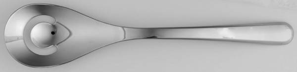 Aura (Stainless) Pierced Solid Serving Spoon