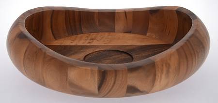 Butterfly (Hollowware, Metal) Wood Chip and Dip Plate Only