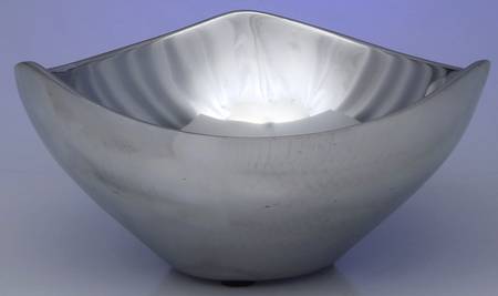 Tri-Corner (Hollowware, Metal) 11" Triangular Bowl by Nambe