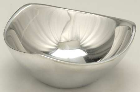 Tri-Corner (Hollowware, Metal) 5" Triangular Bowl by Nambe