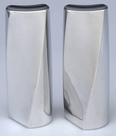 Twist (Hollowware, Metal) Salt & Pepper Set