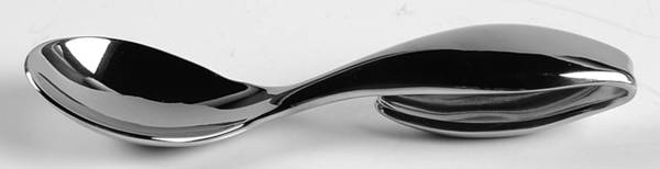 Baby Nambe (Stainless) Curved Handle Baby Spoon