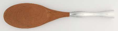 Cherry (Hollowware, Metal) Spoon-Salad Srvg/Wooden Bowl Oversize