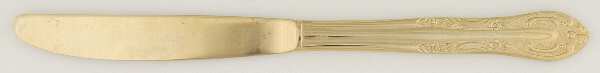 NST9 (Stainless, Gold Electroplate) Modern Solid Knife