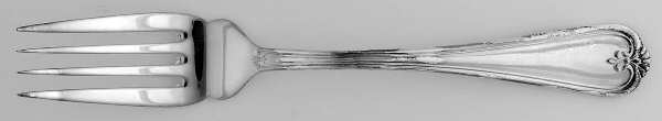 NS16 (Silverplate) Medium Solid Cold Meat Serving Fork