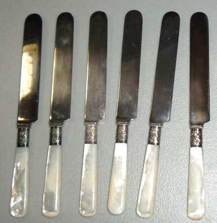 Pearl Handle Flatware 4 (Sterling) Old French Hollow Knife