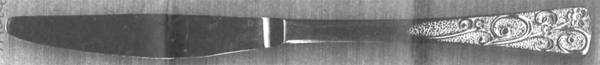 El Prado (Gold Electoplate) Modern Solid Knife