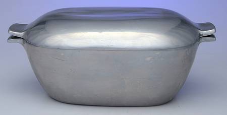 12 (Pewter, Hollowware) 3 Quart Rectangular Covered Casserole