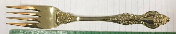 NCR5 (Gold Electroplate) Individual Salad Fork