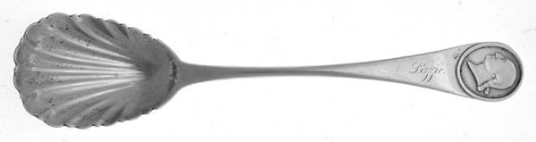 George Washington Medallion (Coin) Sugar Shell Spoon